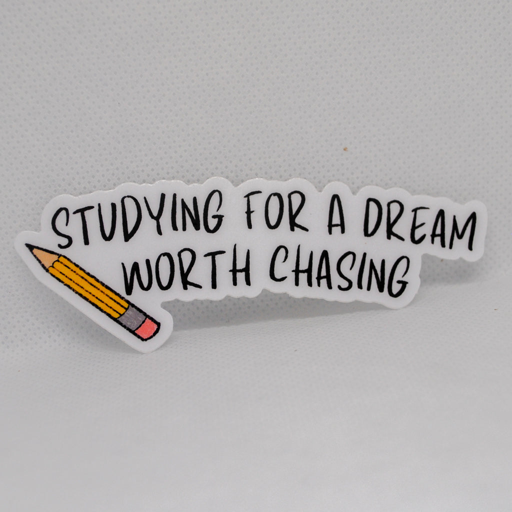 Dreaming & Studying Sticker