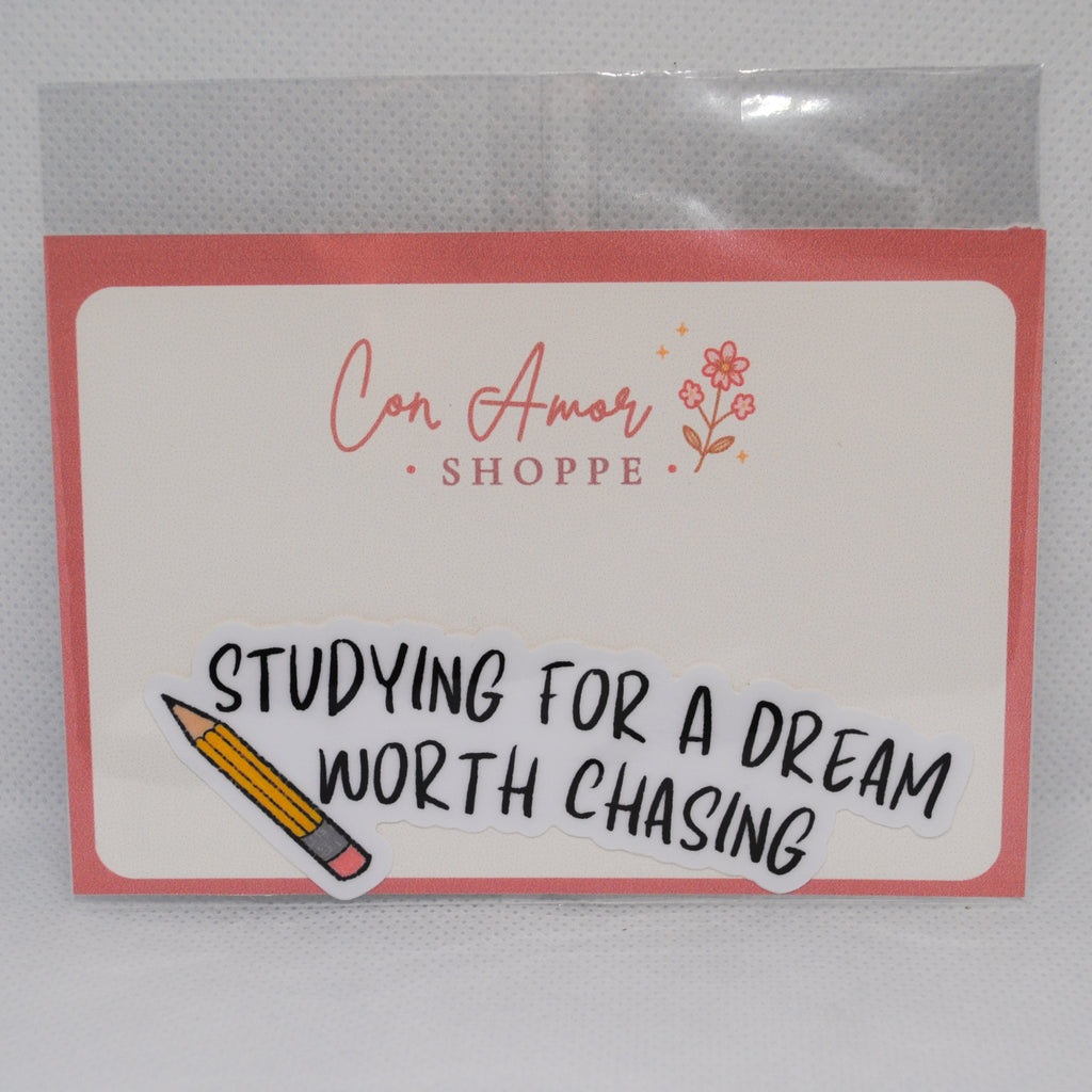 Dreaming & Studying Sticker
